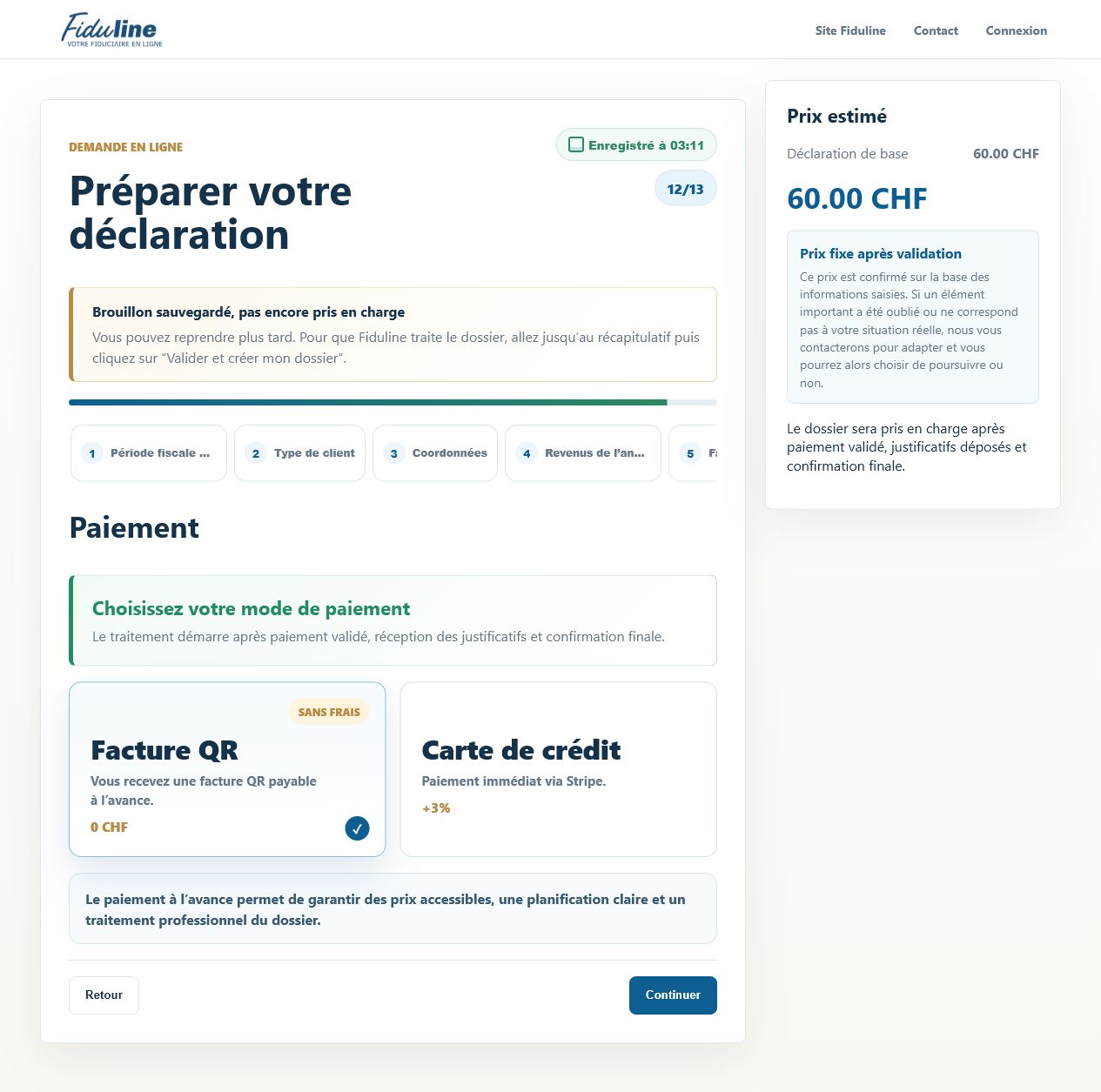 Sélectionner le paiement